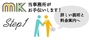 相続手続きの料金表と、掛川・菊川の行政書士法人エムケイ法務事務所の手続き説明へ
